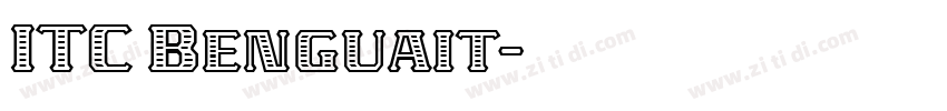 ITC Benguait字体转换